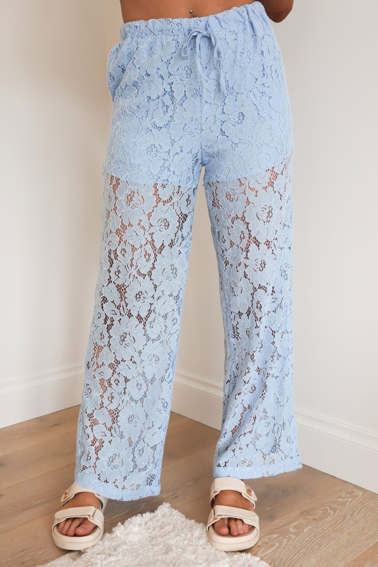 Romeo Lace Pant Blue