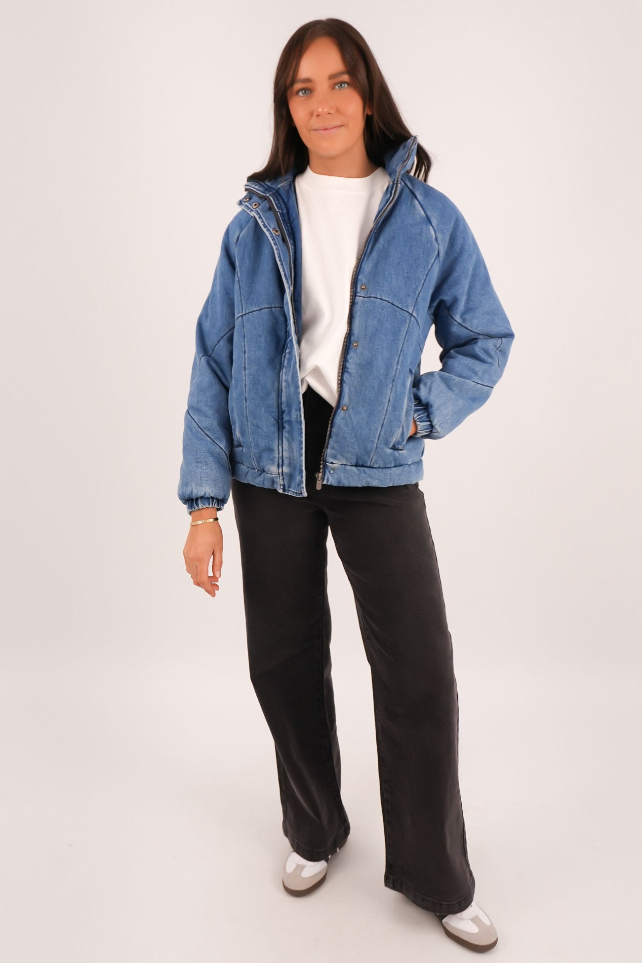 Rosalee Jacket Mid Blue