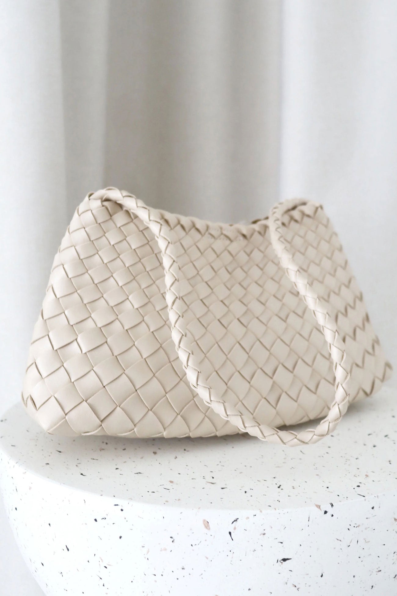 Roselle Woven Bag Ivory
