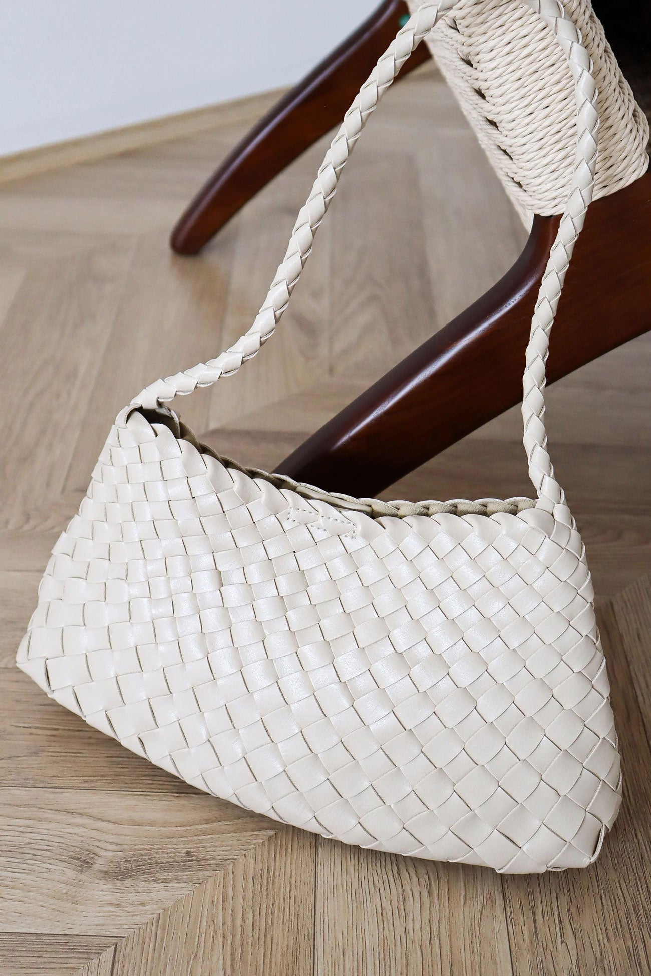 Roselle Woven Bag Ivory