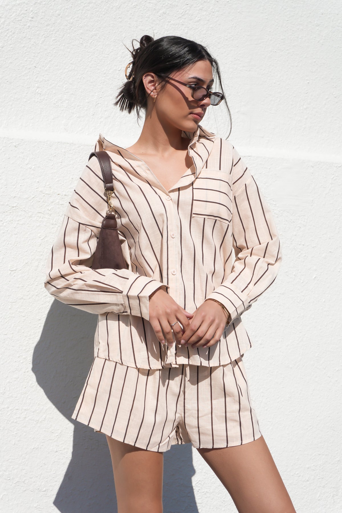 Rossa Set Beige Stripe