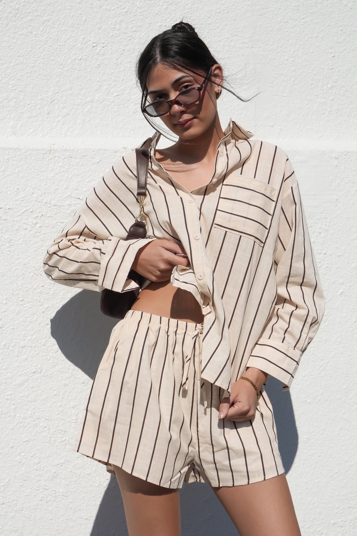 Rossa Set Beige Stripe