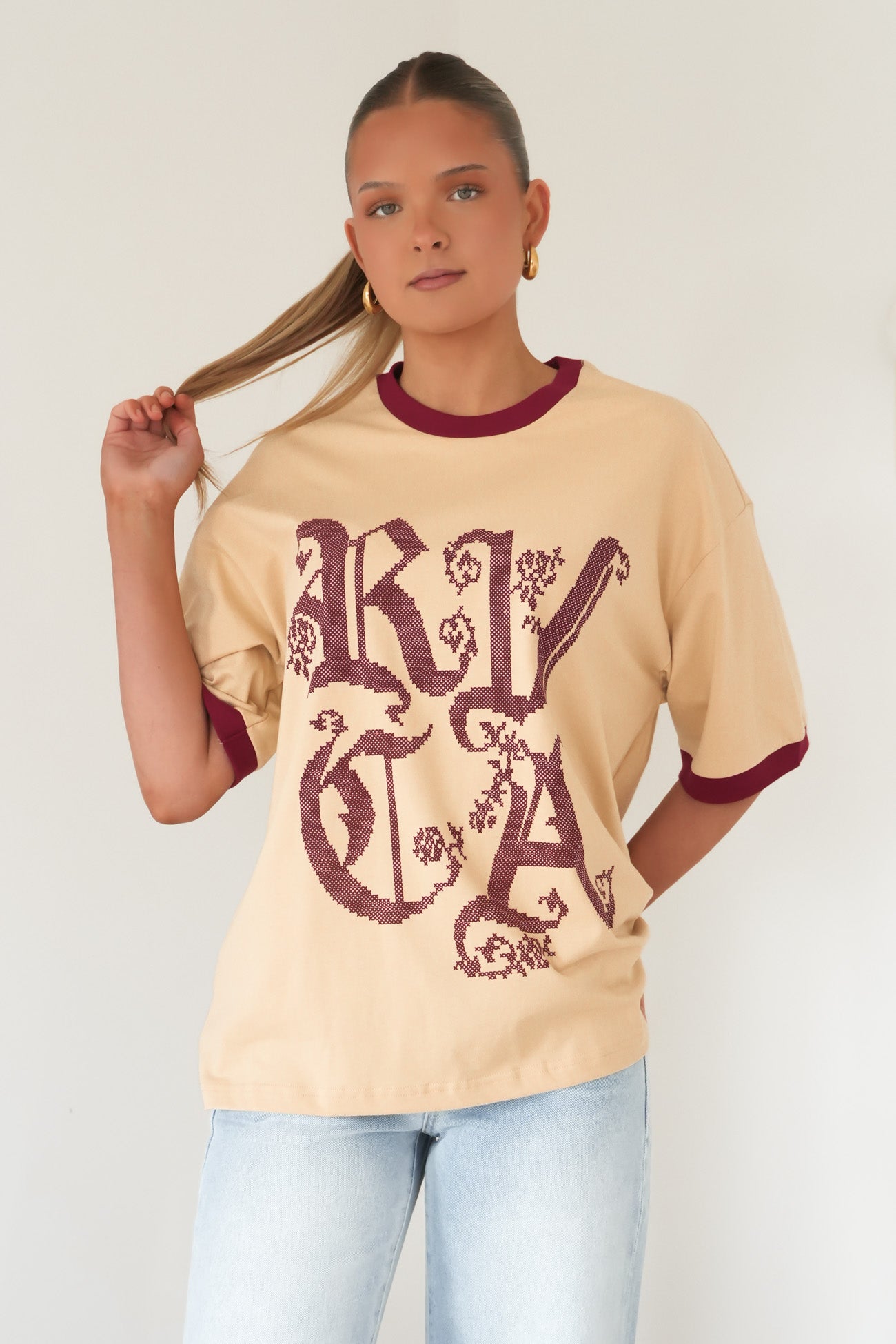 Round Up Toni Tee Light Tan