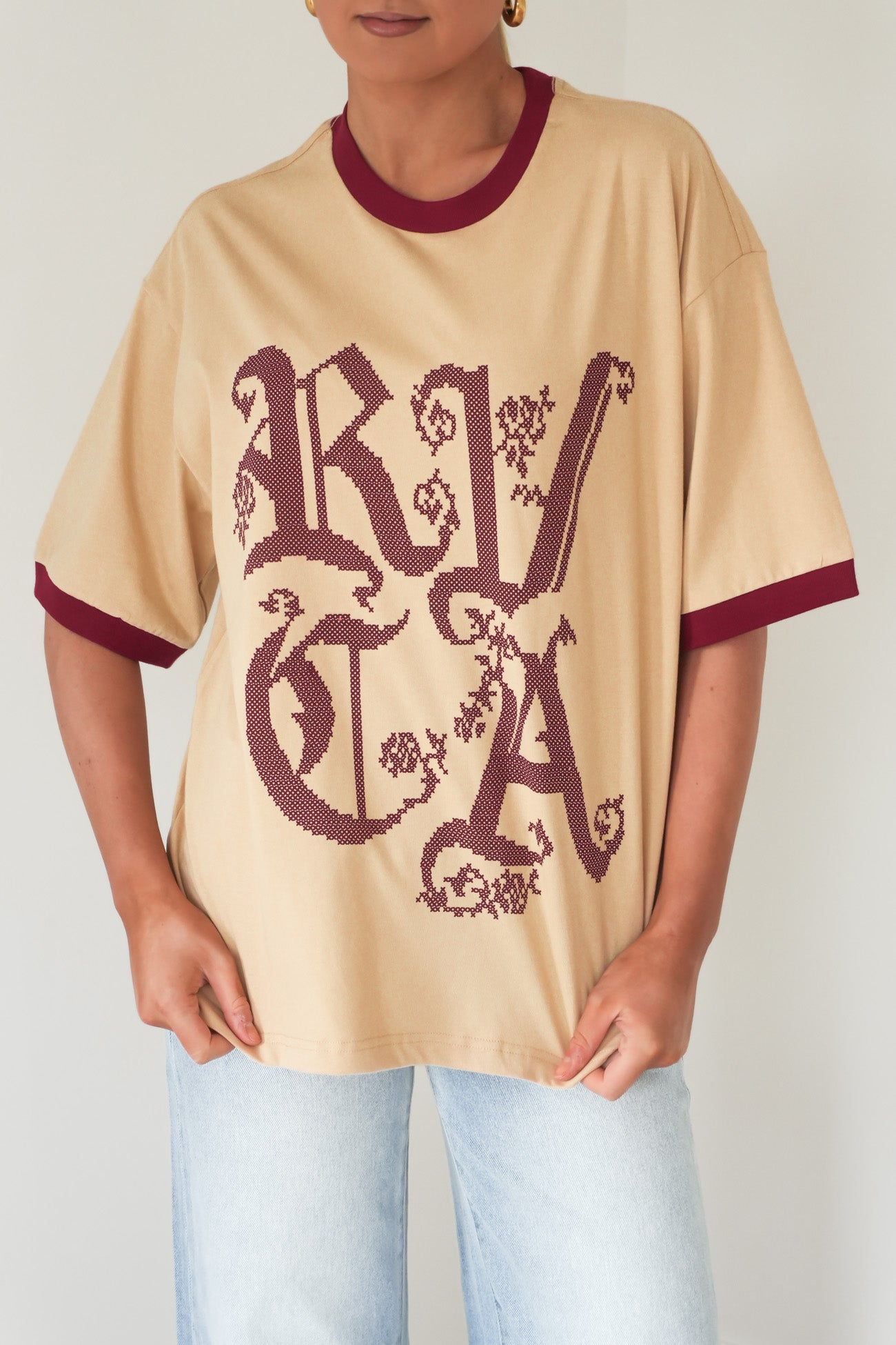 Round Up Toni Tee Light Tan