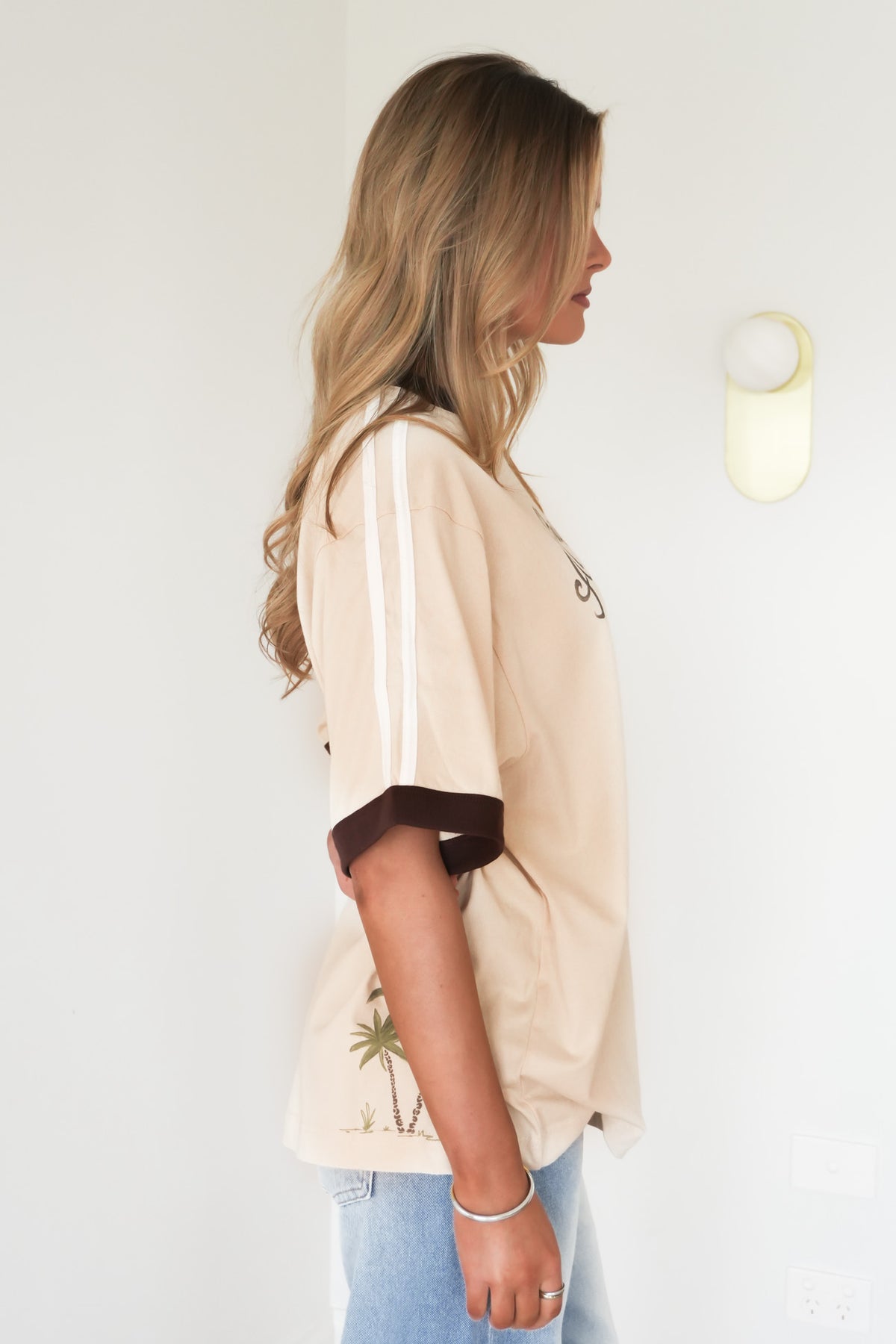 Run Wild Oversized Tee Vanilla
