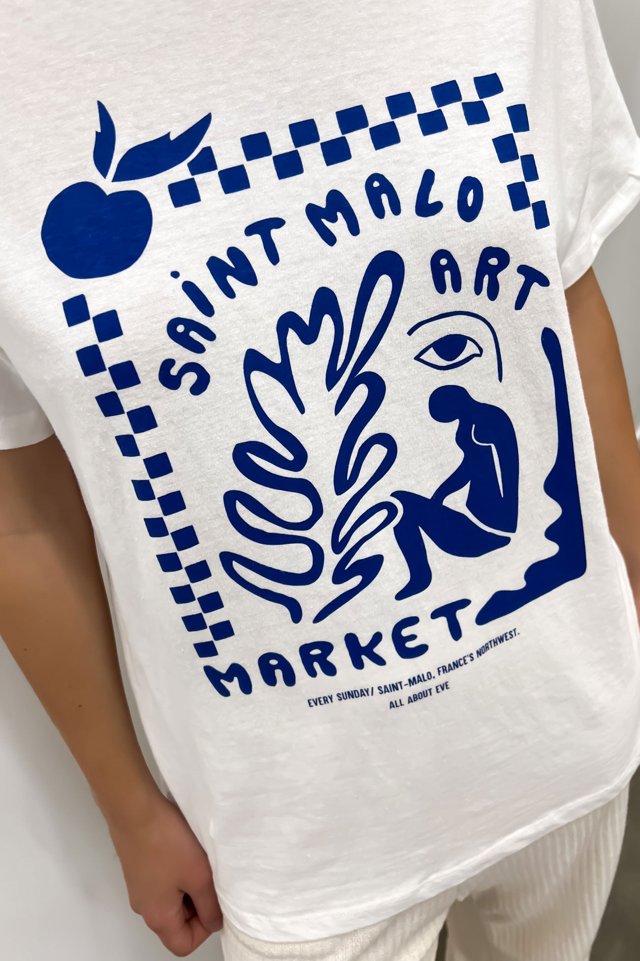 Saint Malo Oversized Tee Vintage White