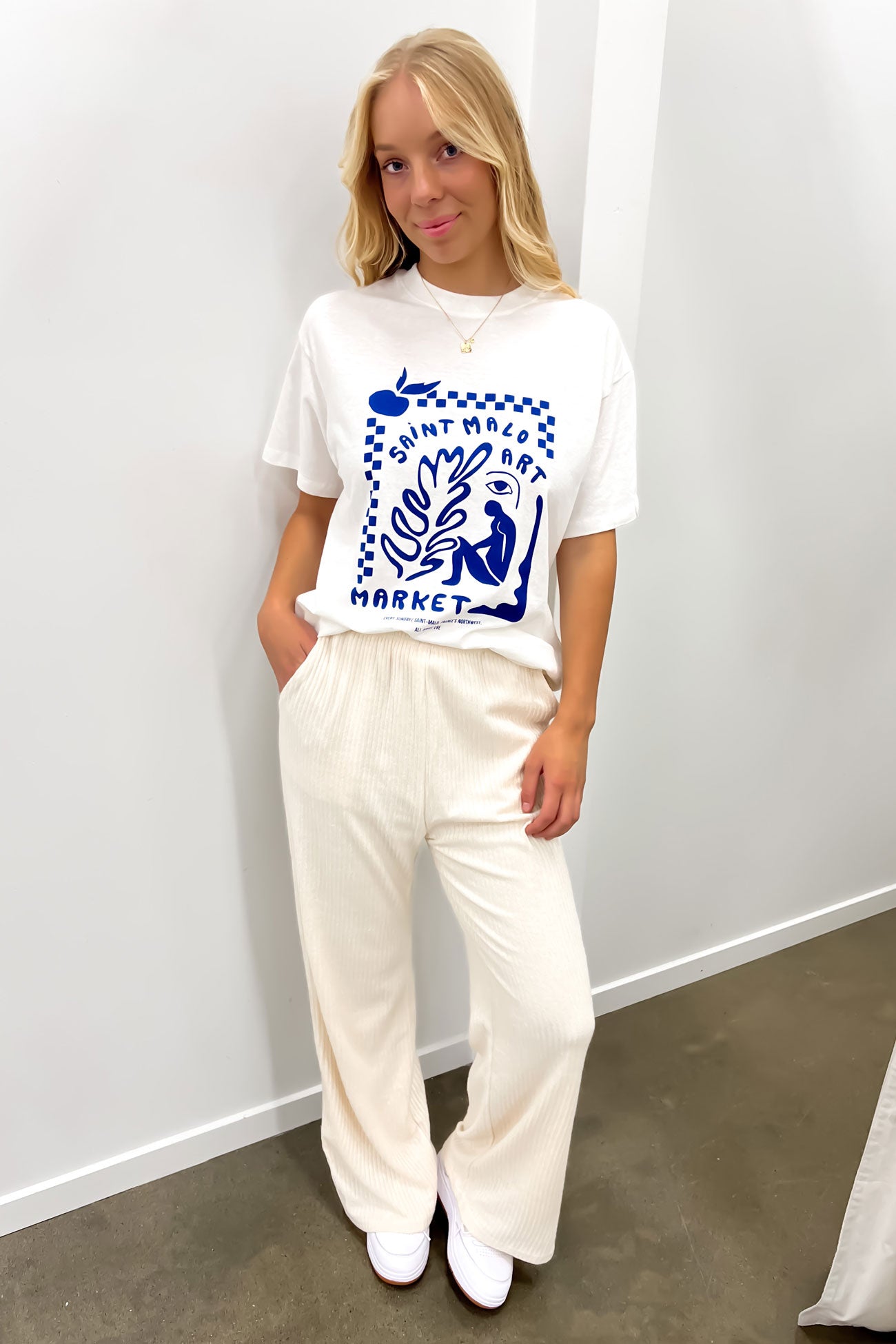 Saint Malo Oversized Tee Vintage White