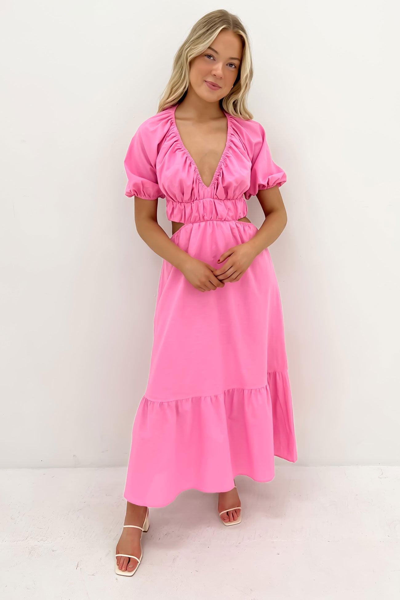 Sally Midi Dress Pink