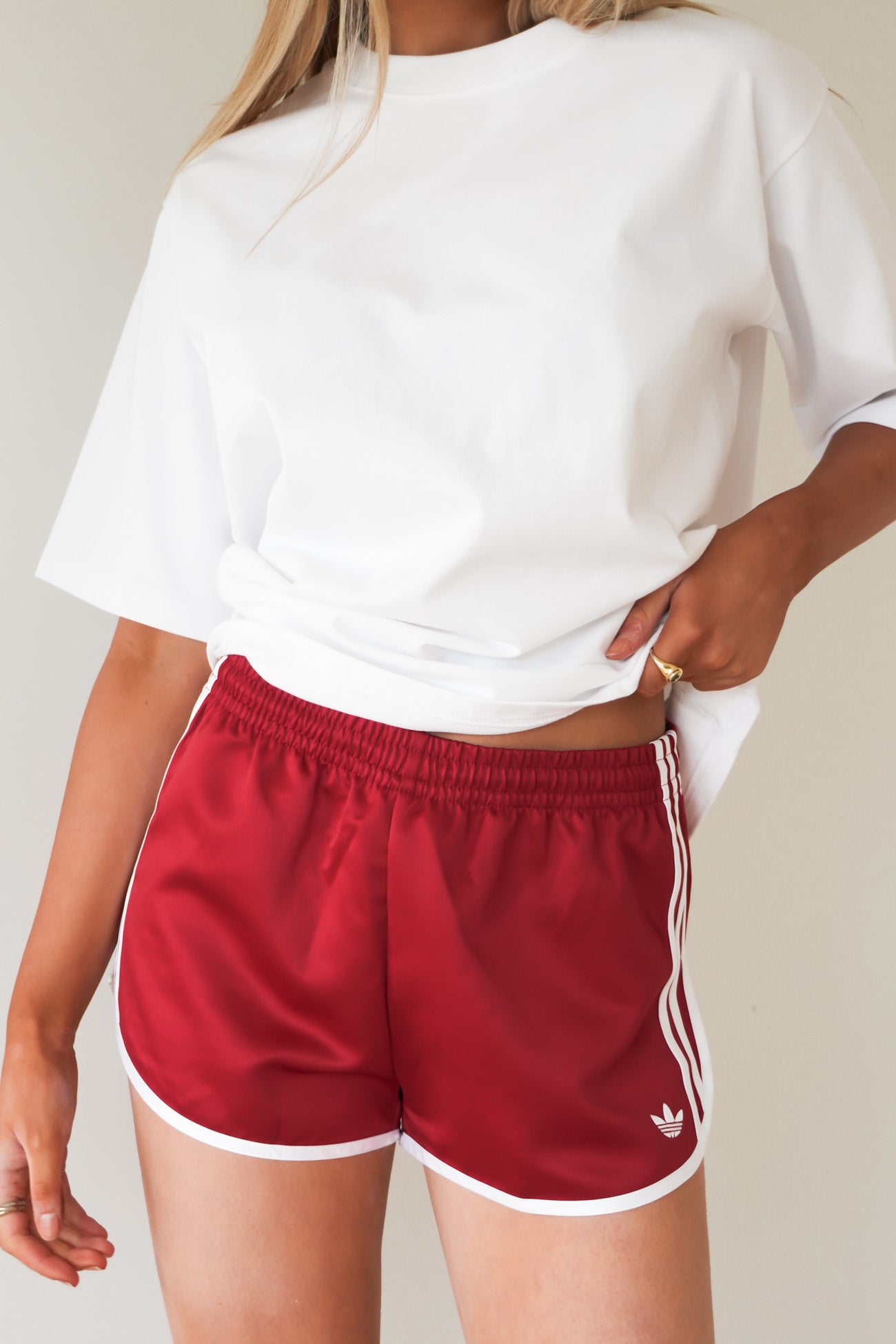 Satin 3S Sprinter Short Team Victory Red