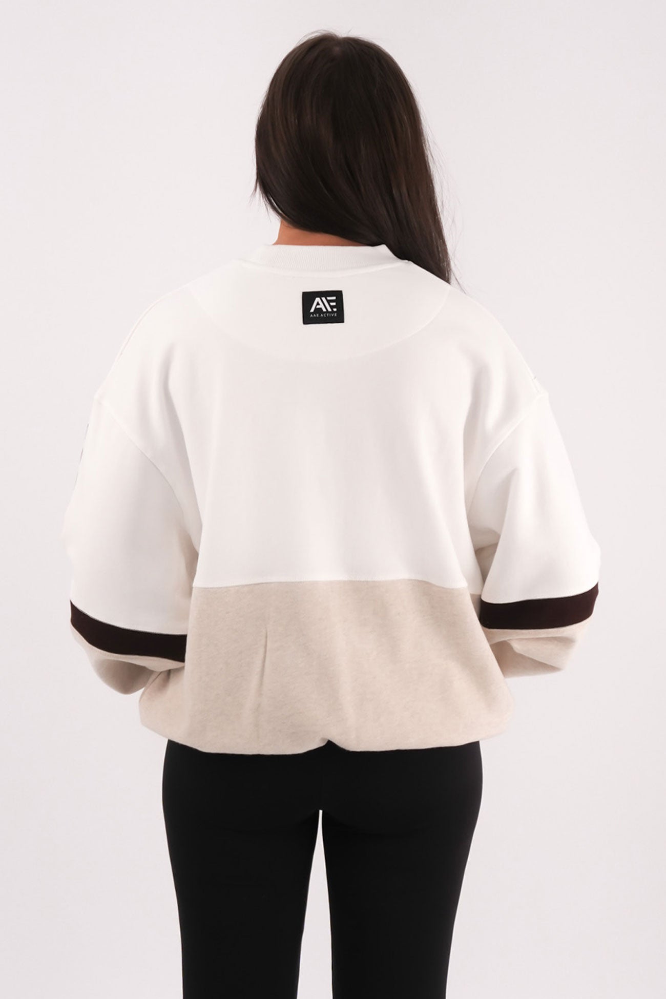 Savannah Slouch Crew Vintage White