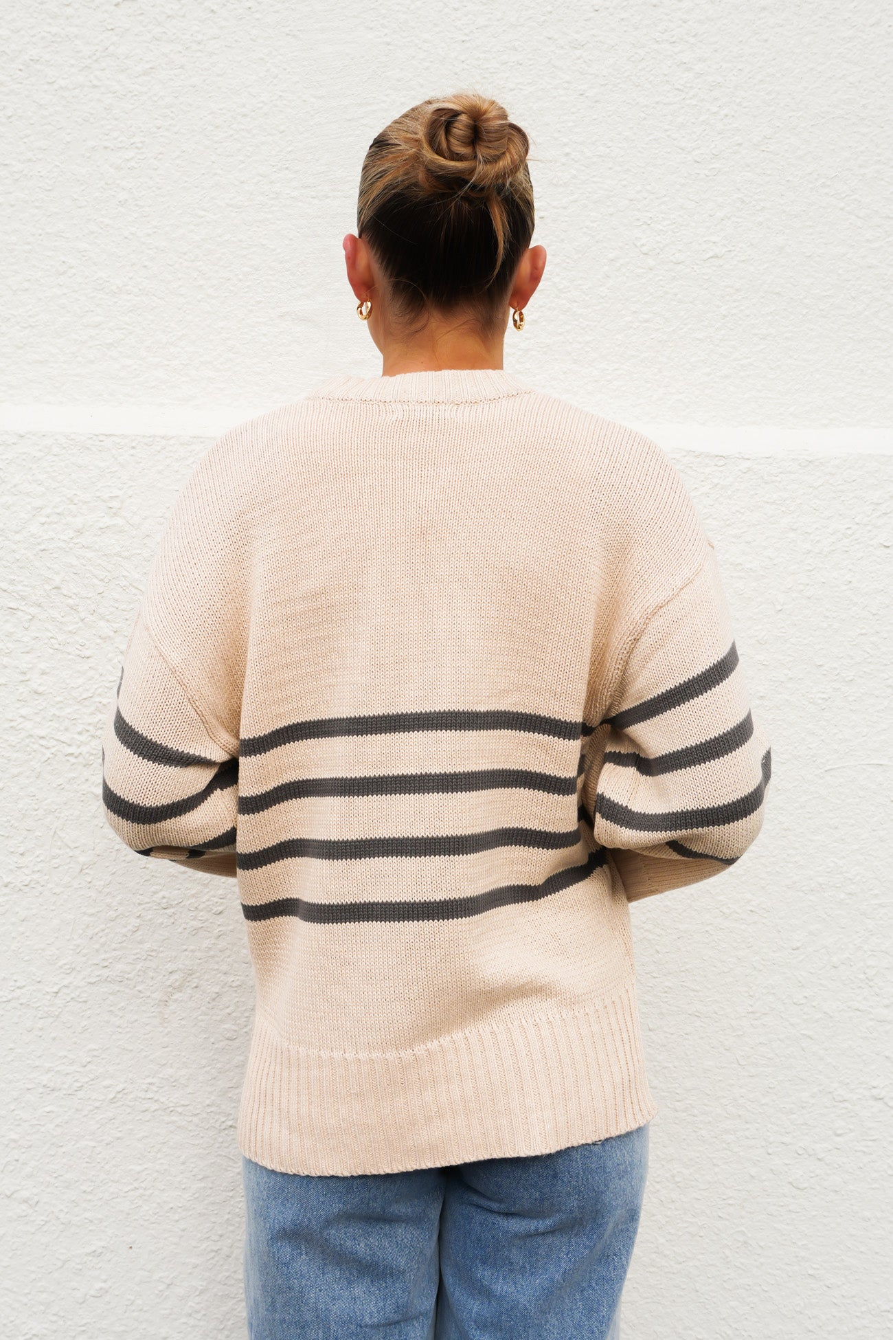 Sawyer Stripe Knit Beige