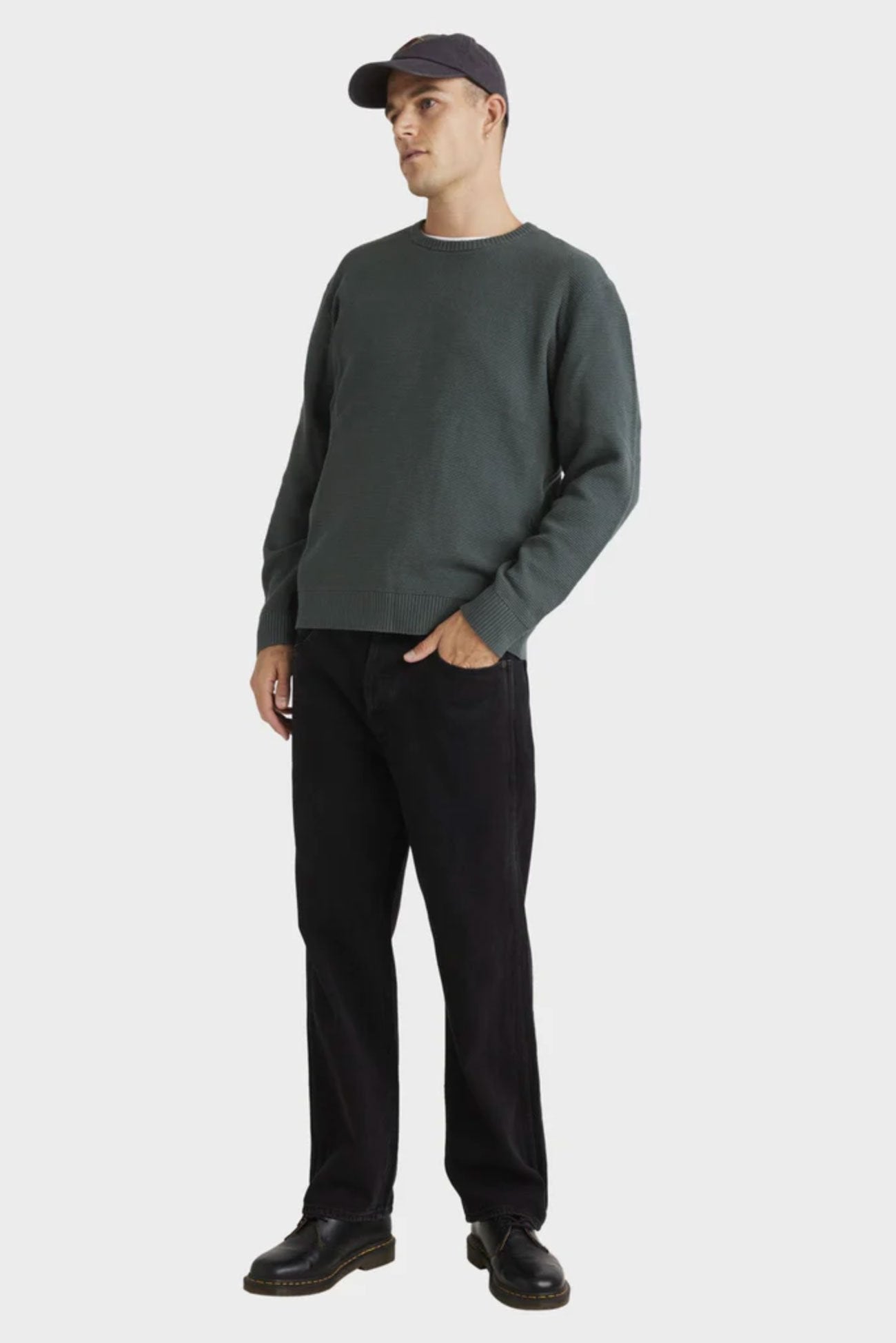 Duke Crew Knit Olive