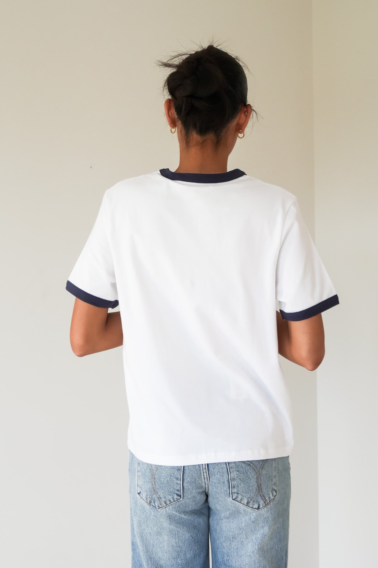 Script Ringer Tee White
