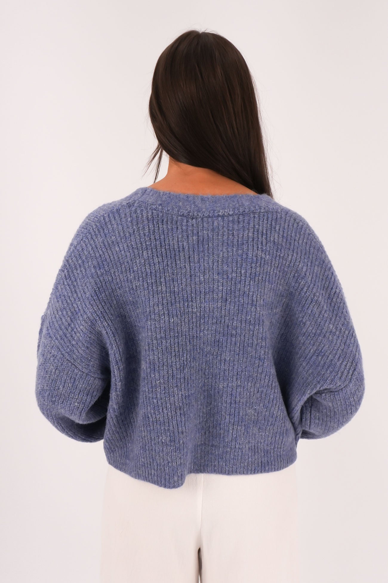 Selena Knit Cardi Blue