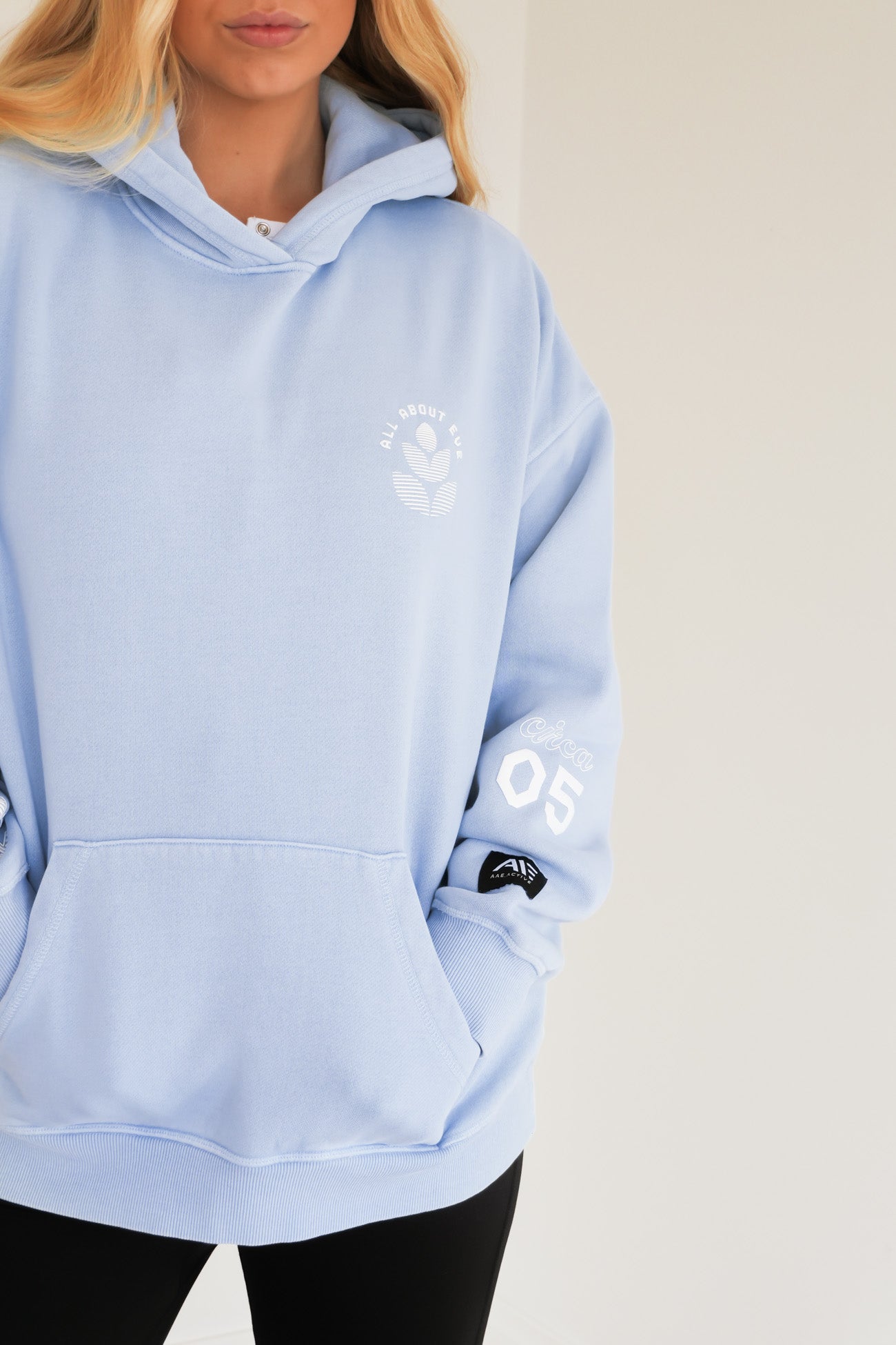 Serene Relaxed Hoodie Blue
