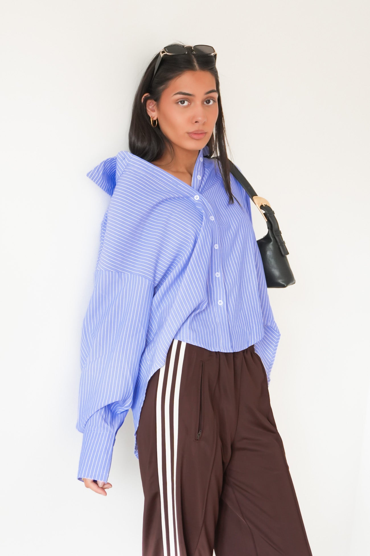 Shanaye Shirt Blue Pinstripe