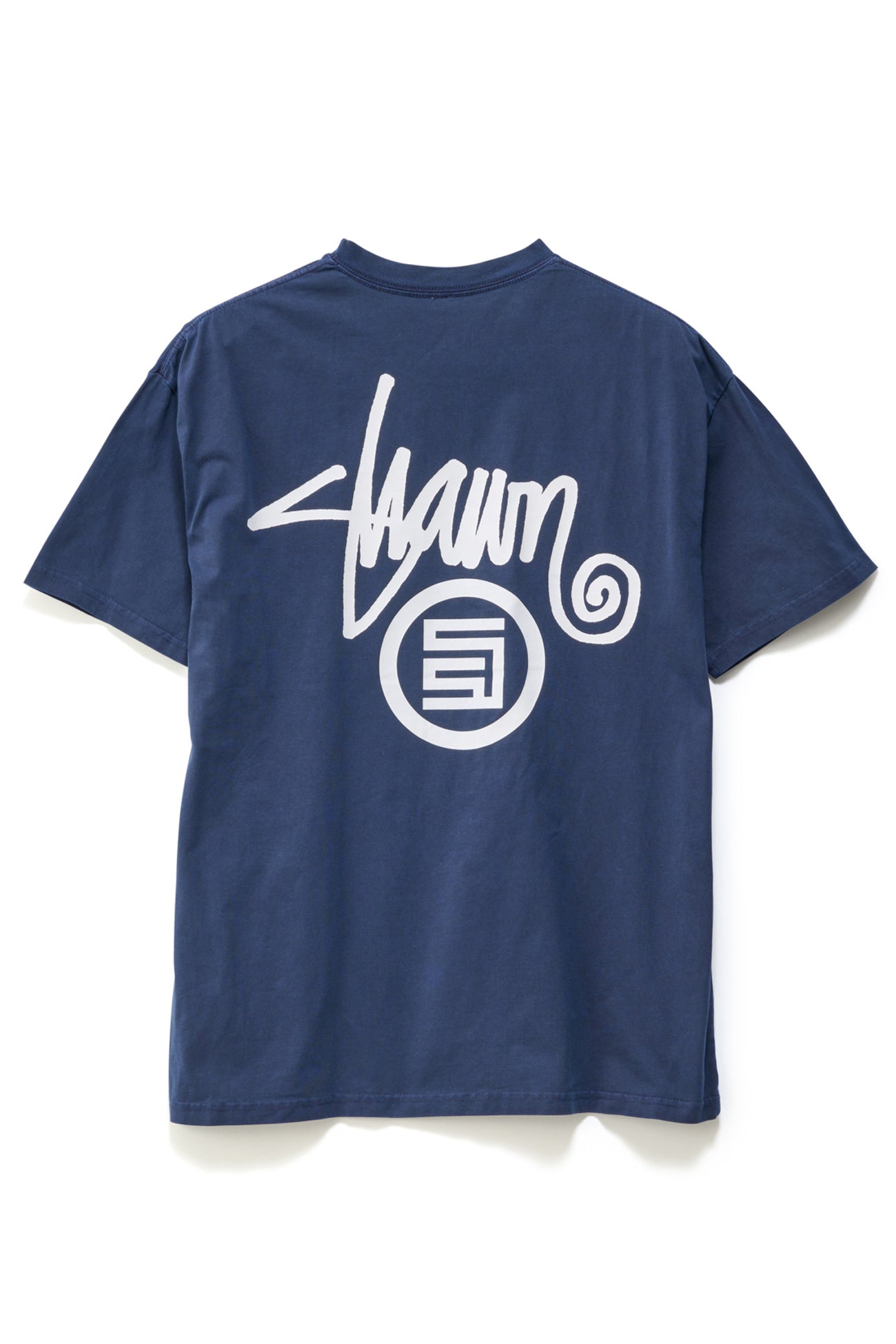 Shawn Dot Tee Washed Navy