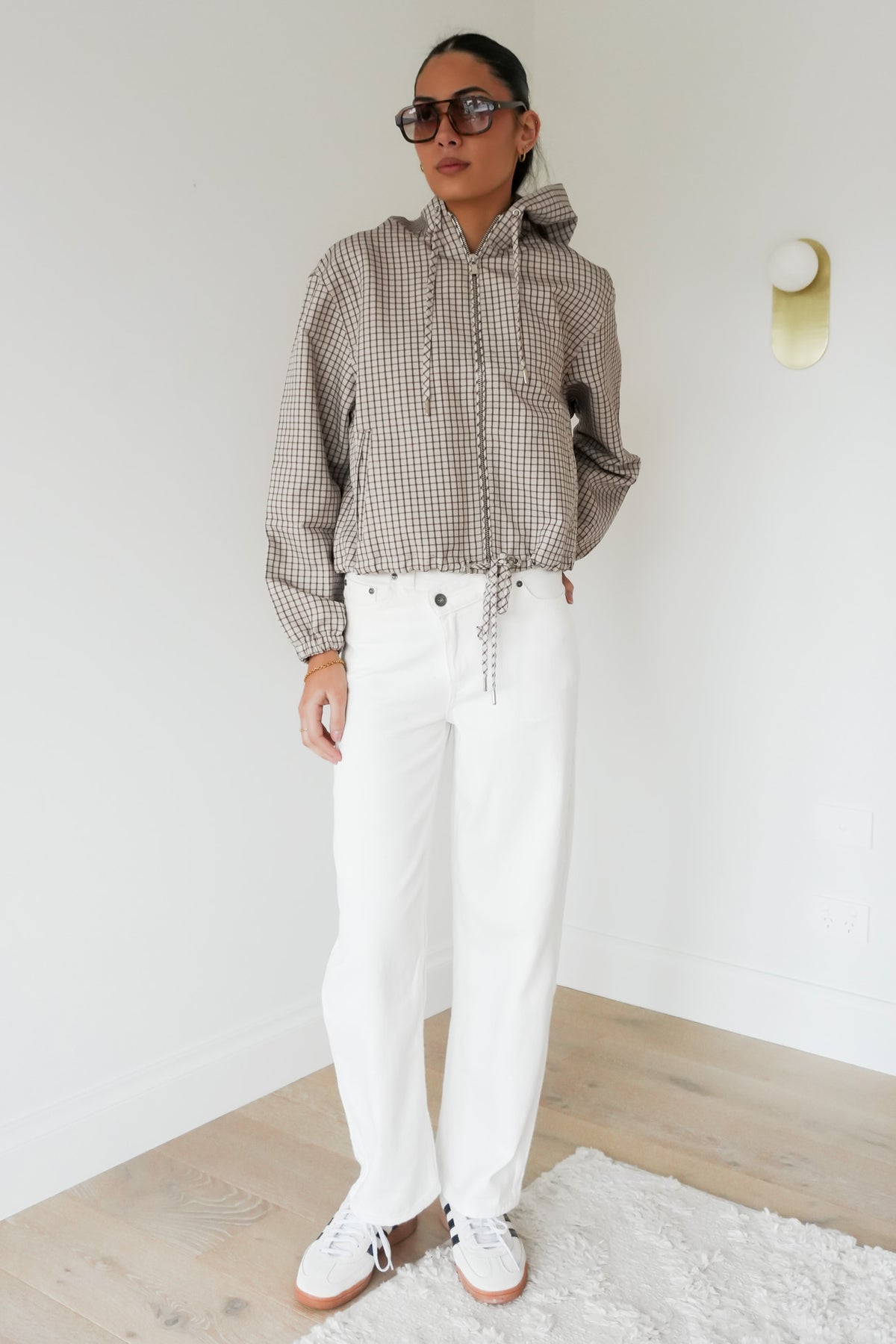 Shelley Jacket Beige Check