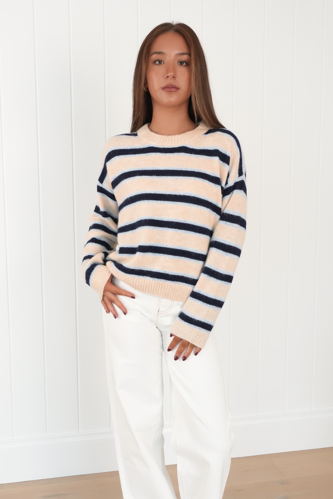 Sheridan Knit Jumper Blue Stripe