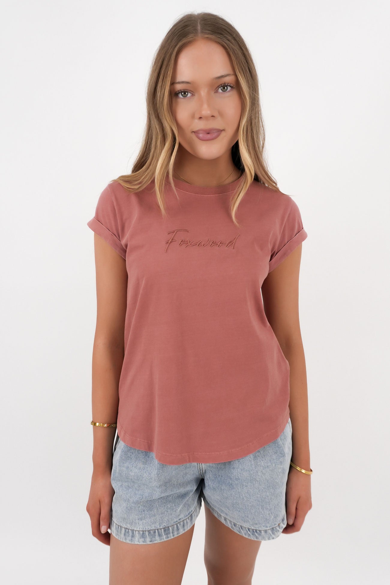 Signature Tee Ash Rose
