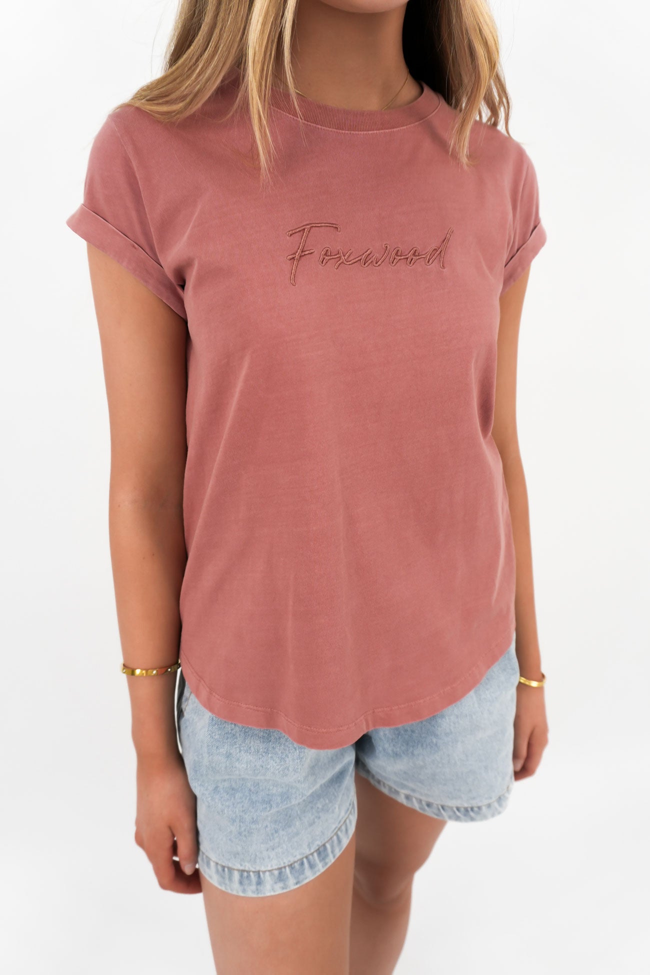 Signature Tee Ash Rose