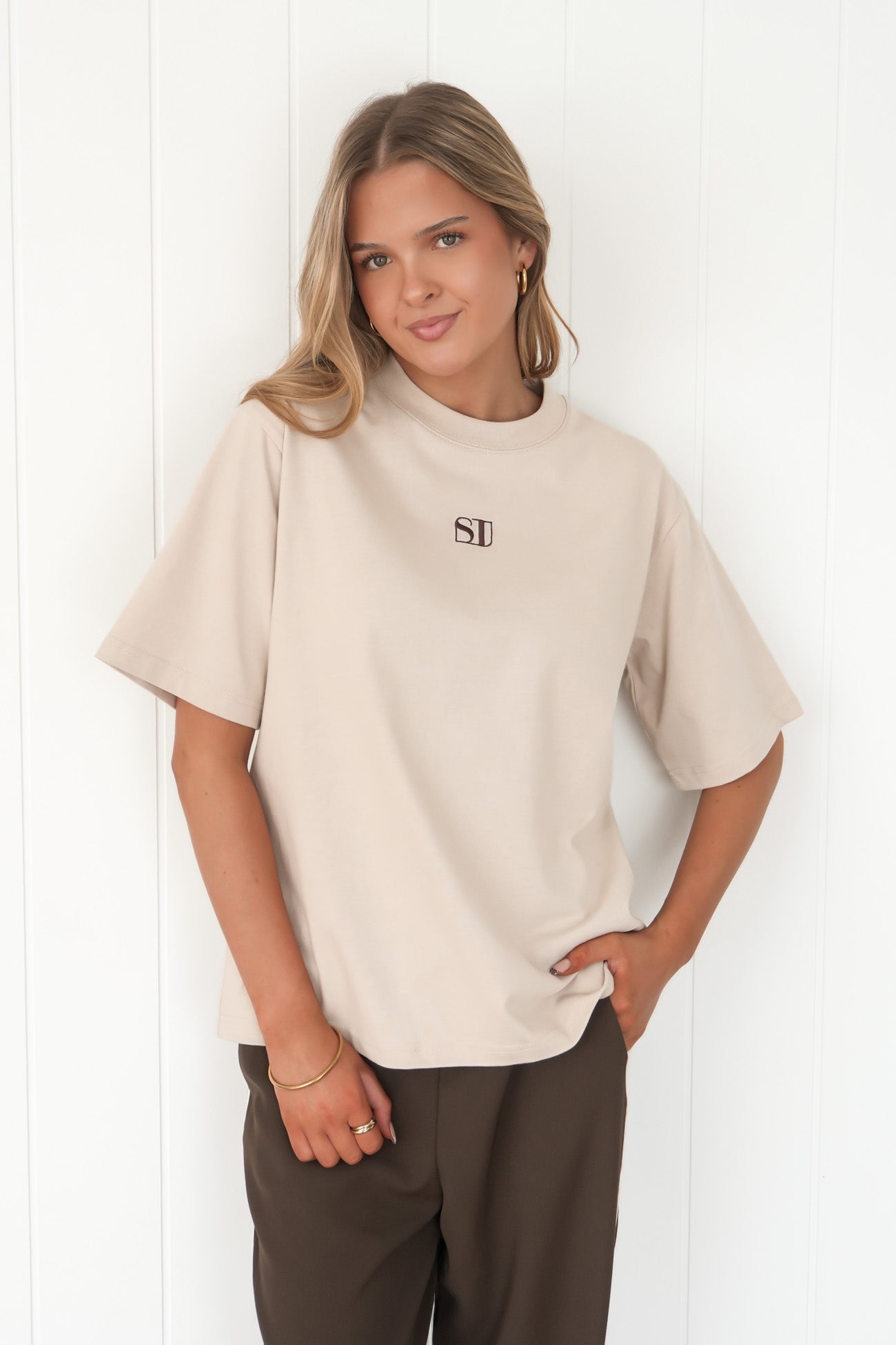 Silent Luxe Tee Chalk