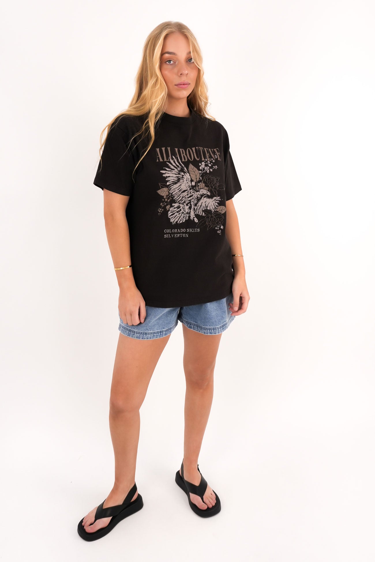 Silverton Relaxed Tee Washed Black
