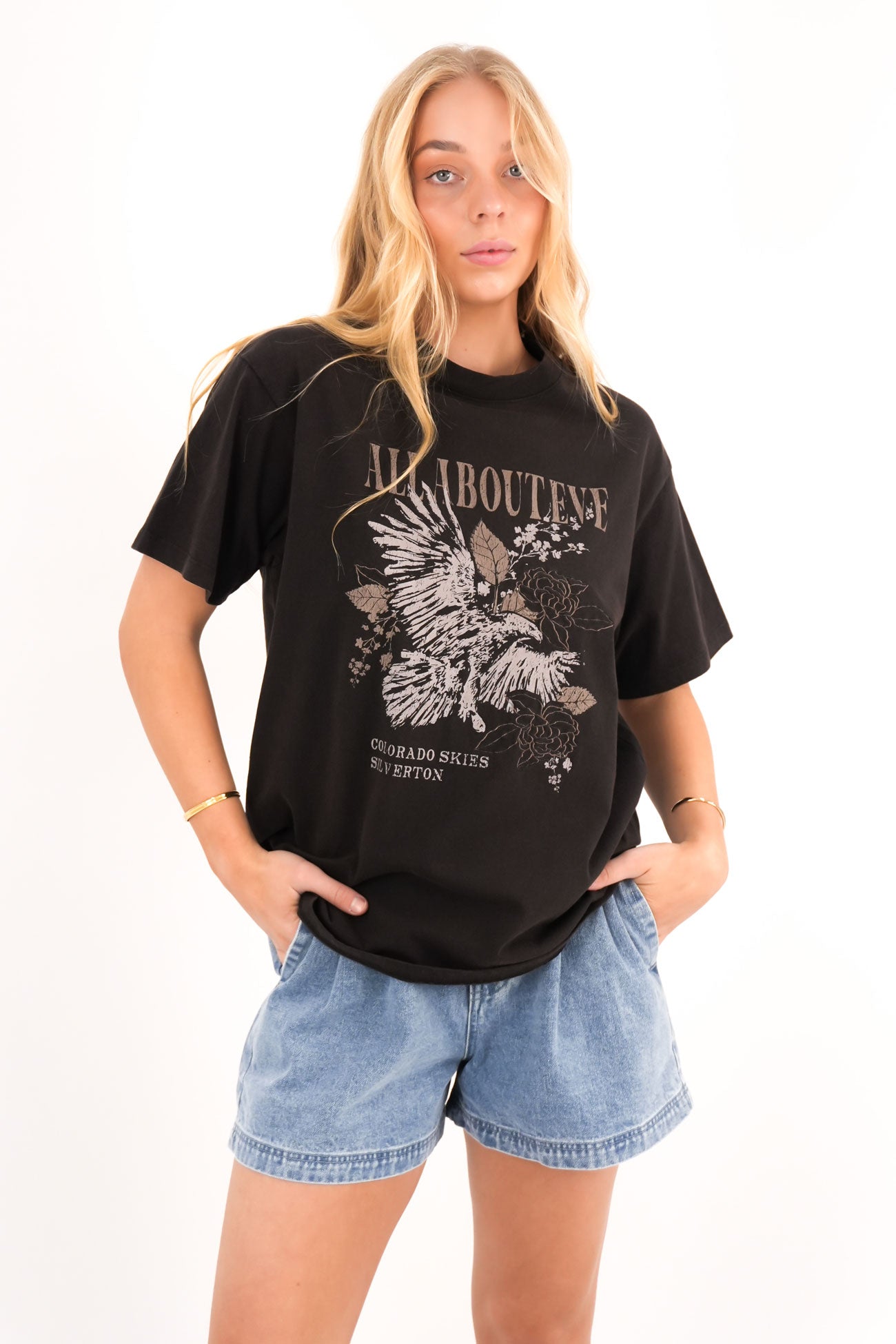Silverton Relaxed Tee Washed Black