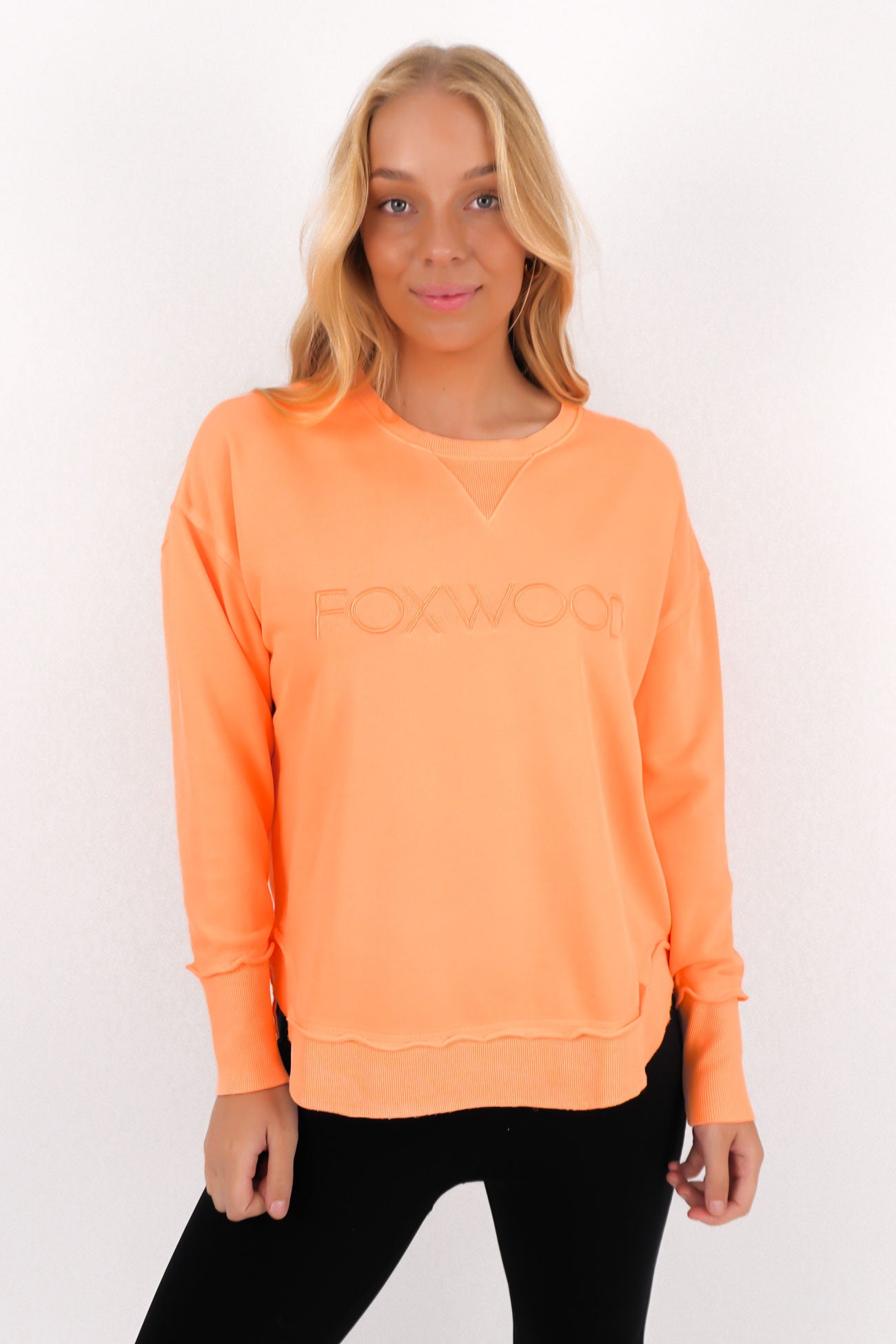 Simplified Crew Neon Peach