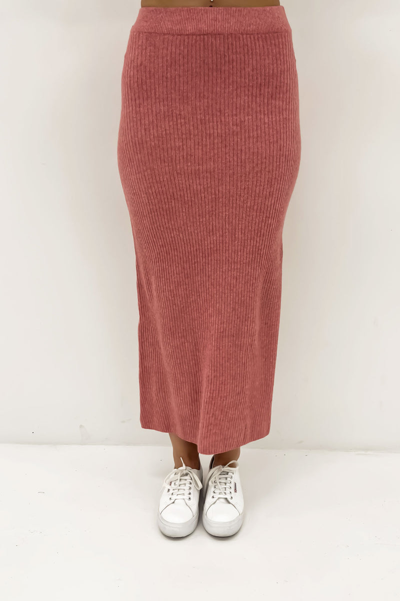 Sofia Maxi Skirt Terracotta