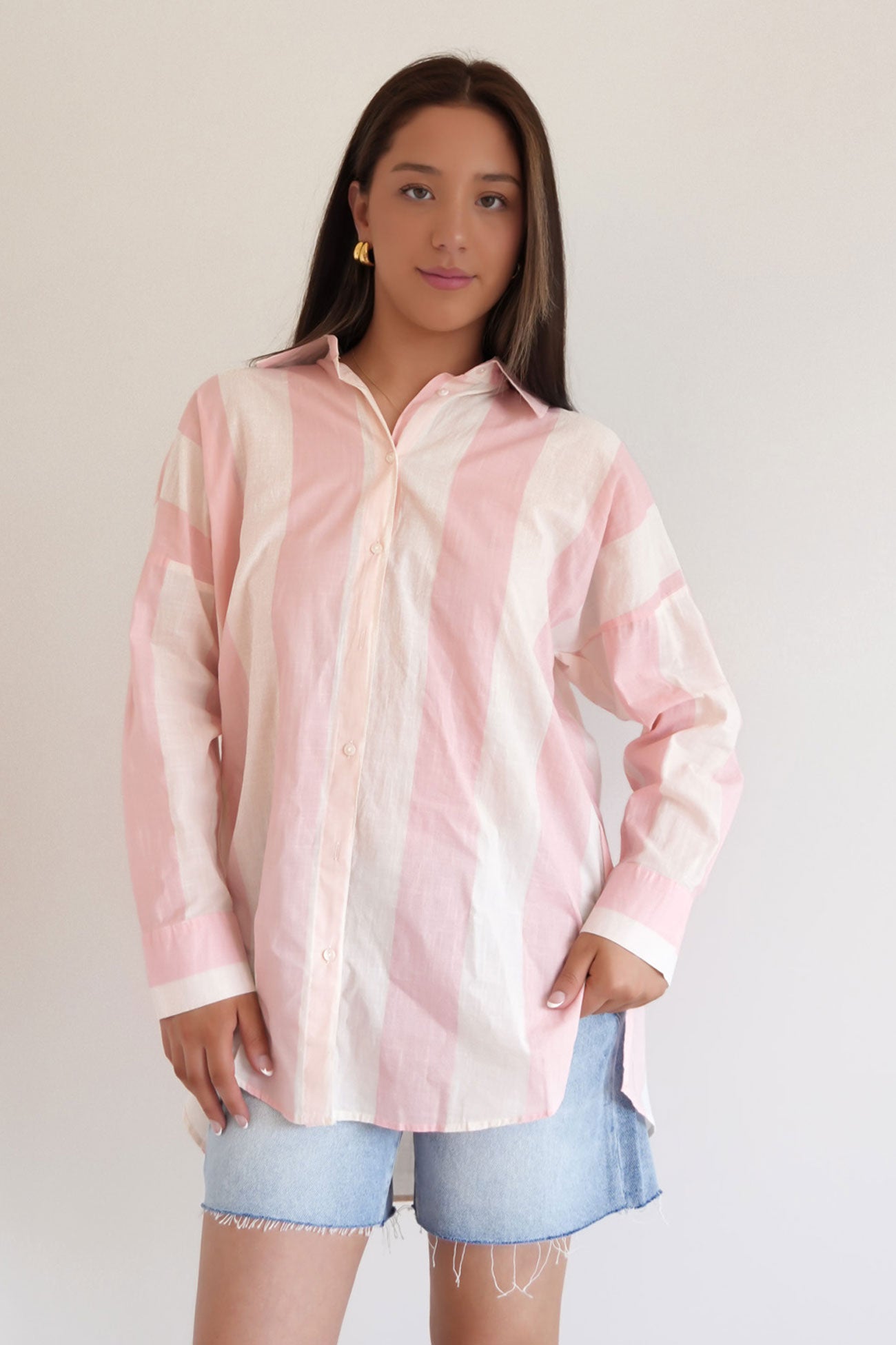 Sofia Shirt Pink Stripe