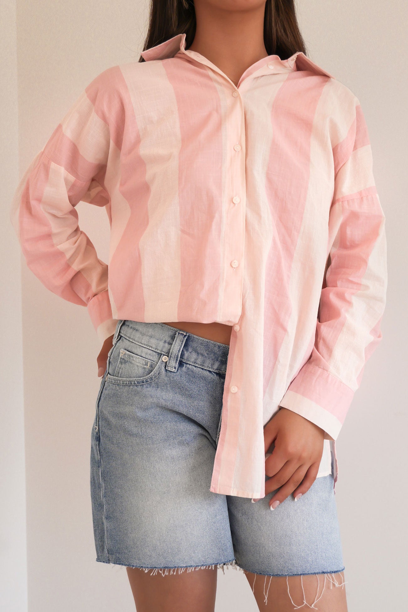 Sofia Shirt Pink Stripe