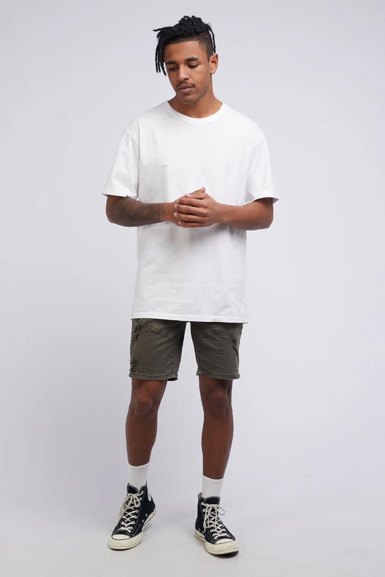Soho Short Trashed Khaki