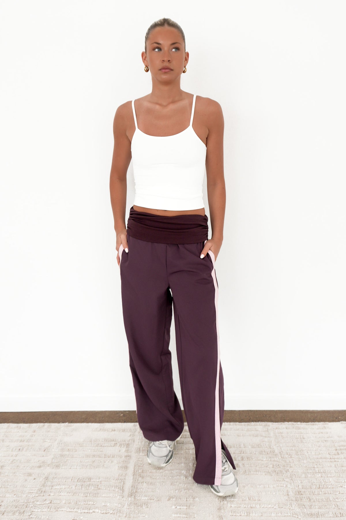 Solana Trackpant Plum