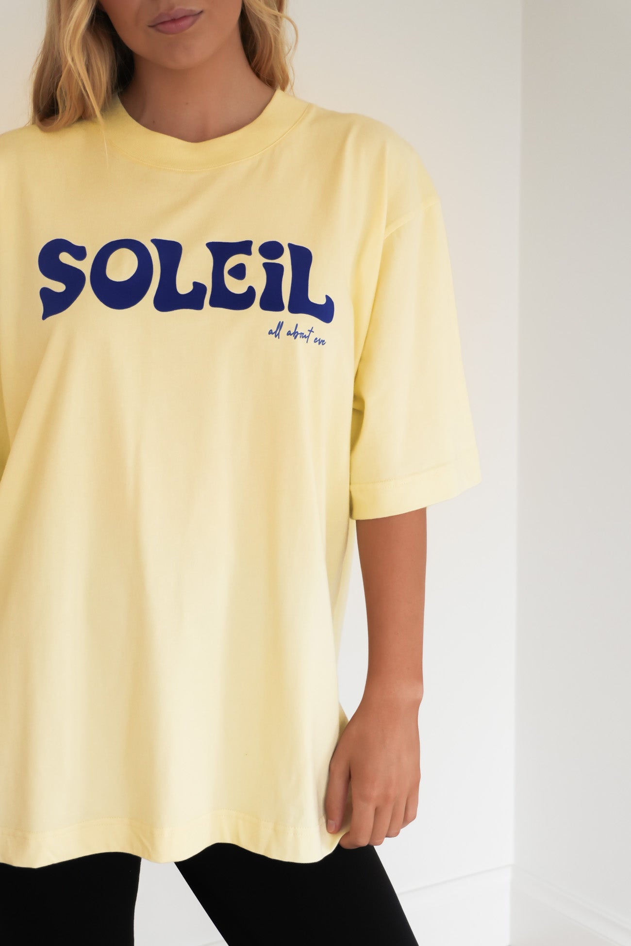 Soleil Oversized Tee Yellow