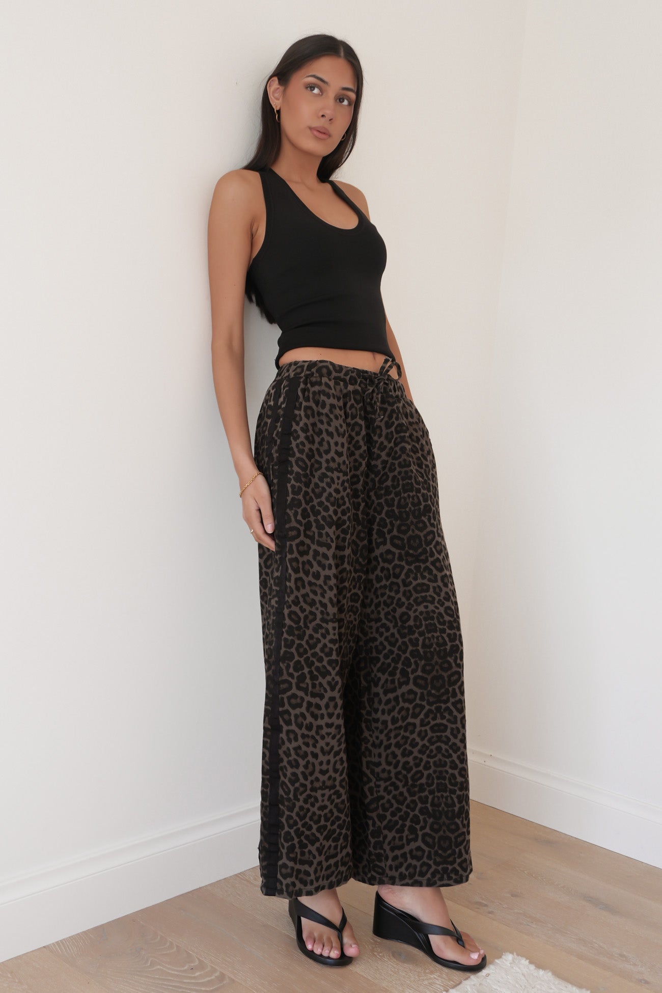 Sora Denim Pant Leopard