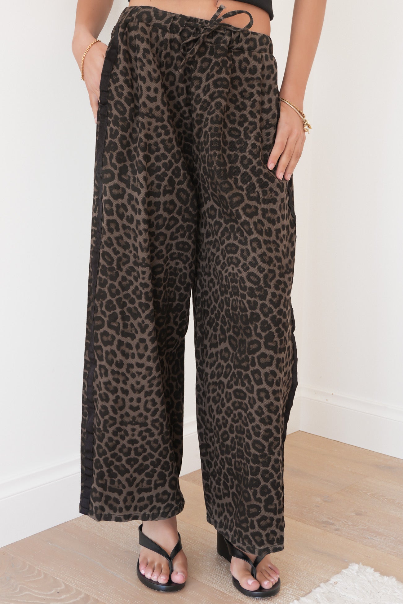Sora Denim Pant Leopard