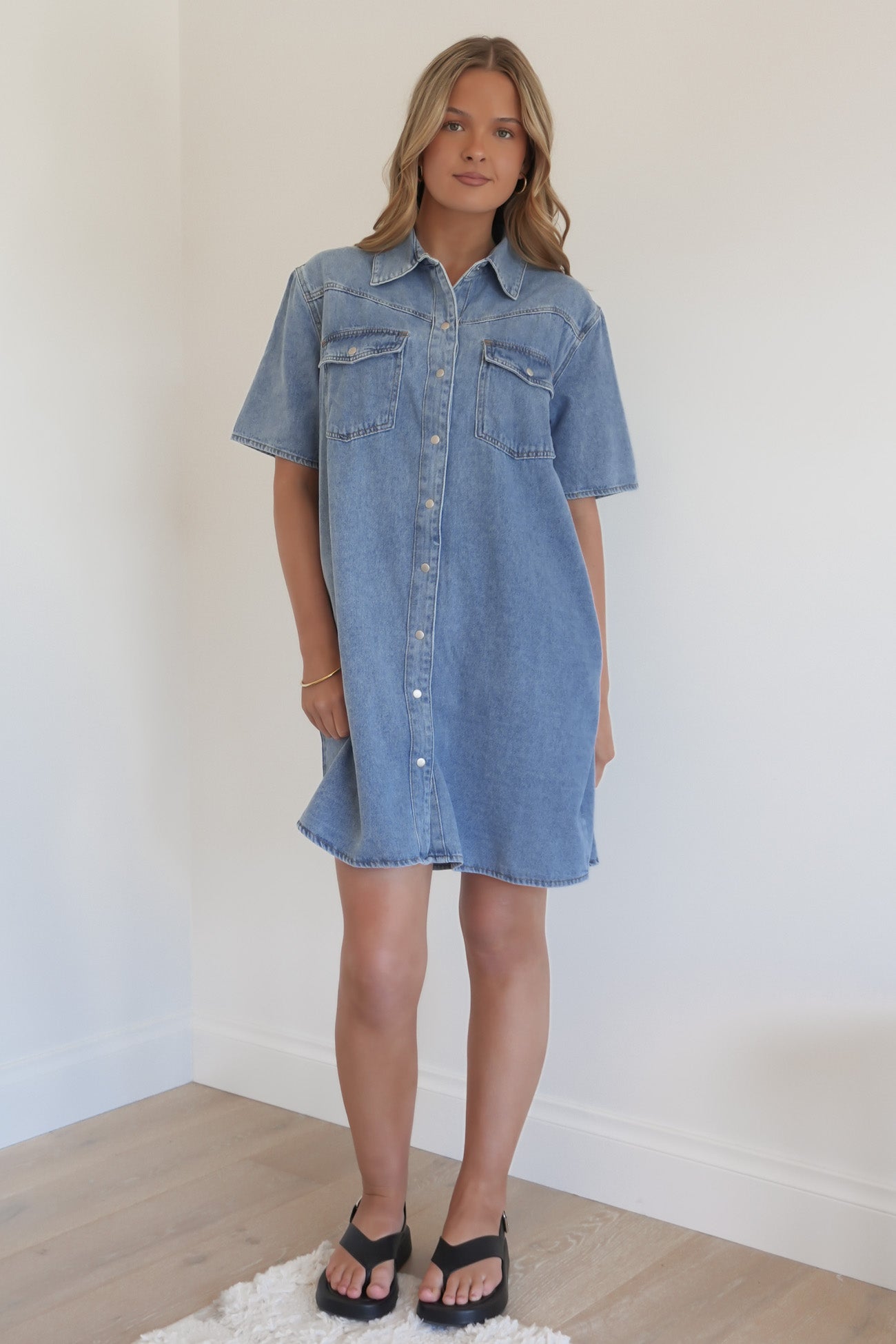 Sorcha Denim Dress Light Blue