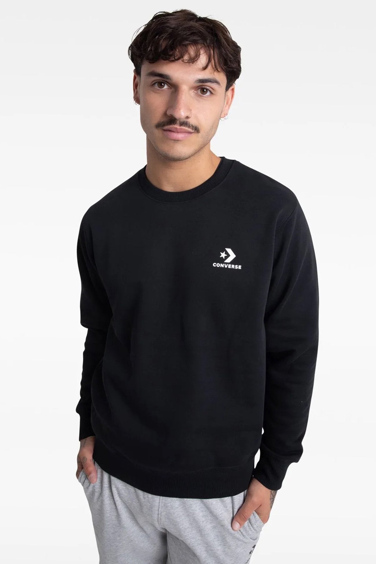 Star Chevron Core Crew Black