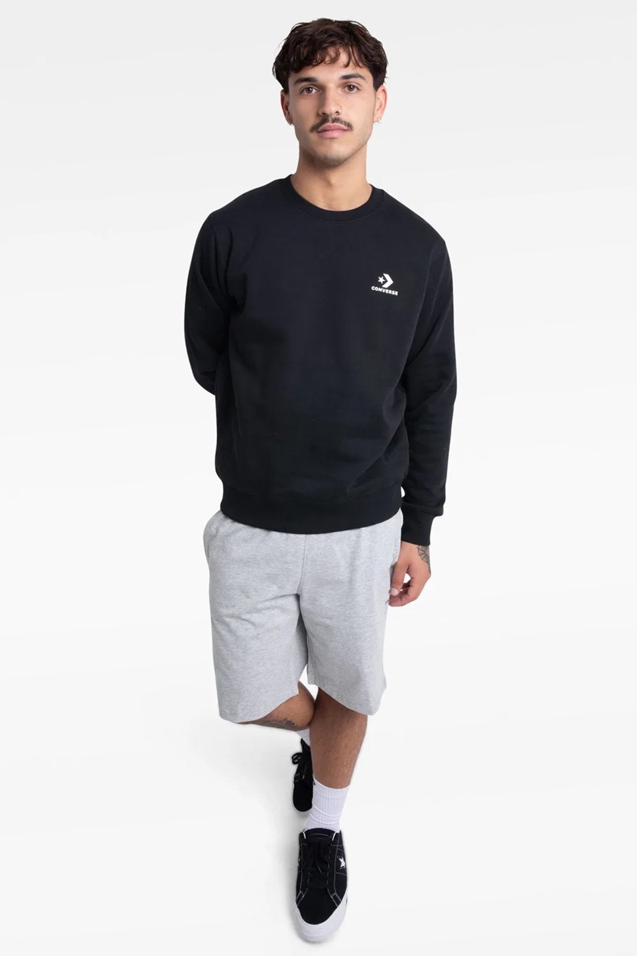 Star Chevron Core Crew Black