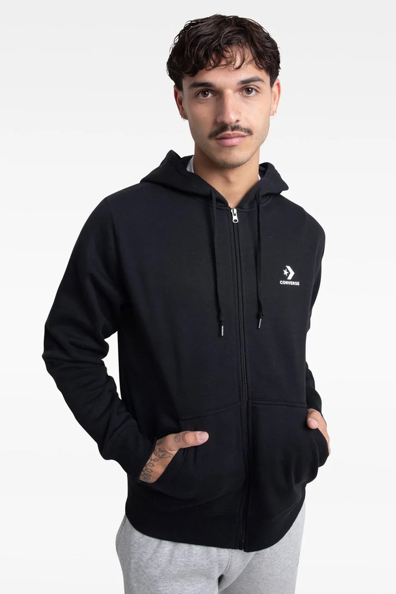 Star Chevron Fullzip Hoodie Black