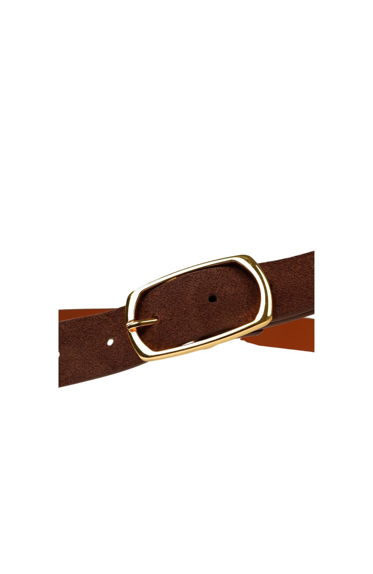 Stephanie Belt Mocha Suede