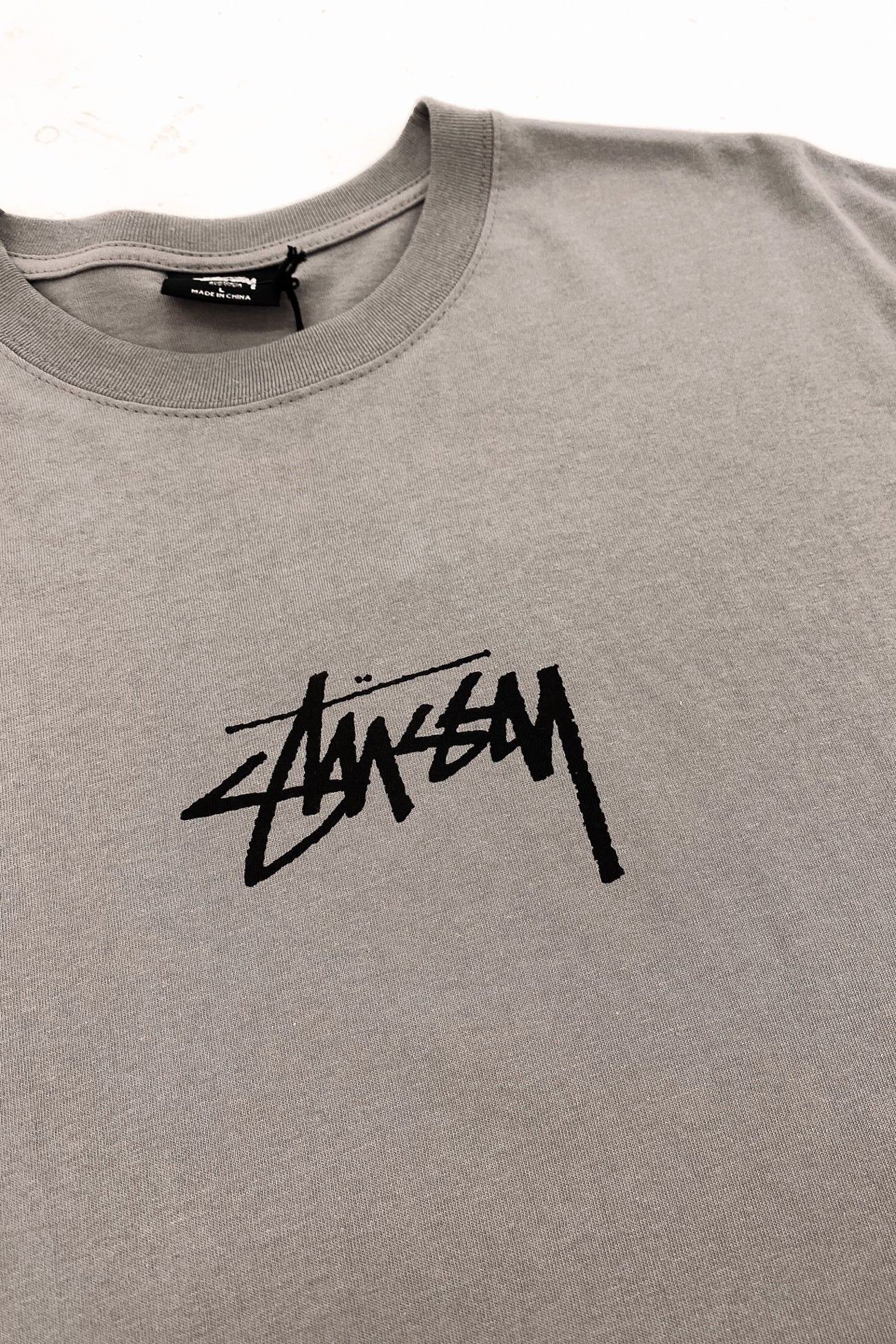 Stock Chest Short Sleeve Tee Grey
