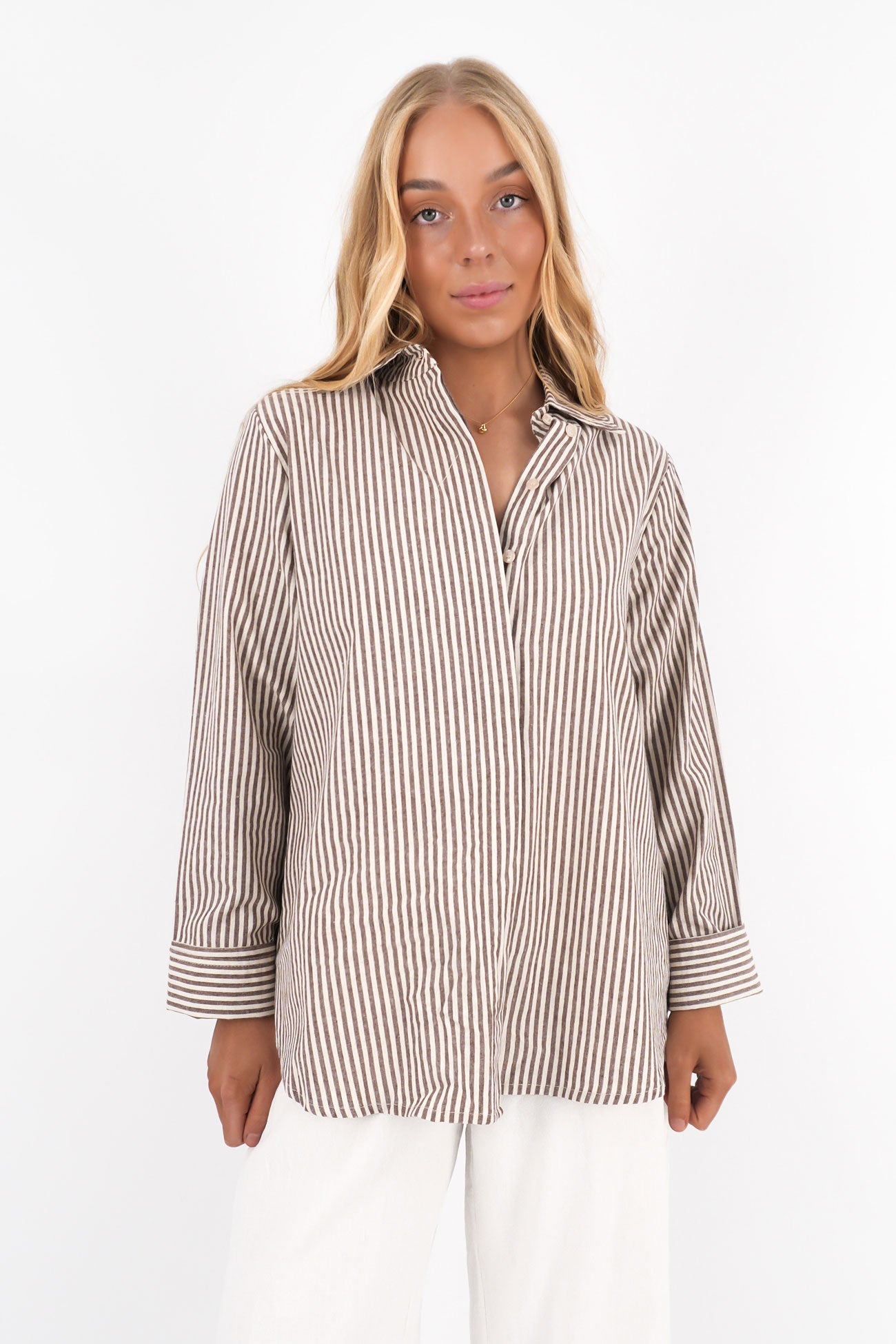 Sunday Long Sleeve Shirt Chocolate