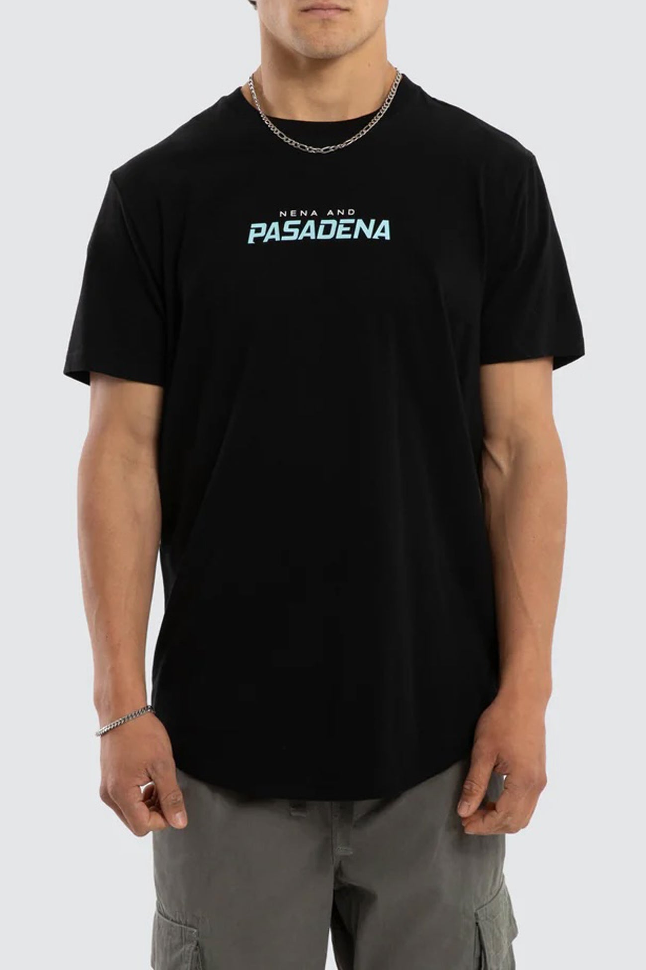 System Dual Curved Tee Jet Black
