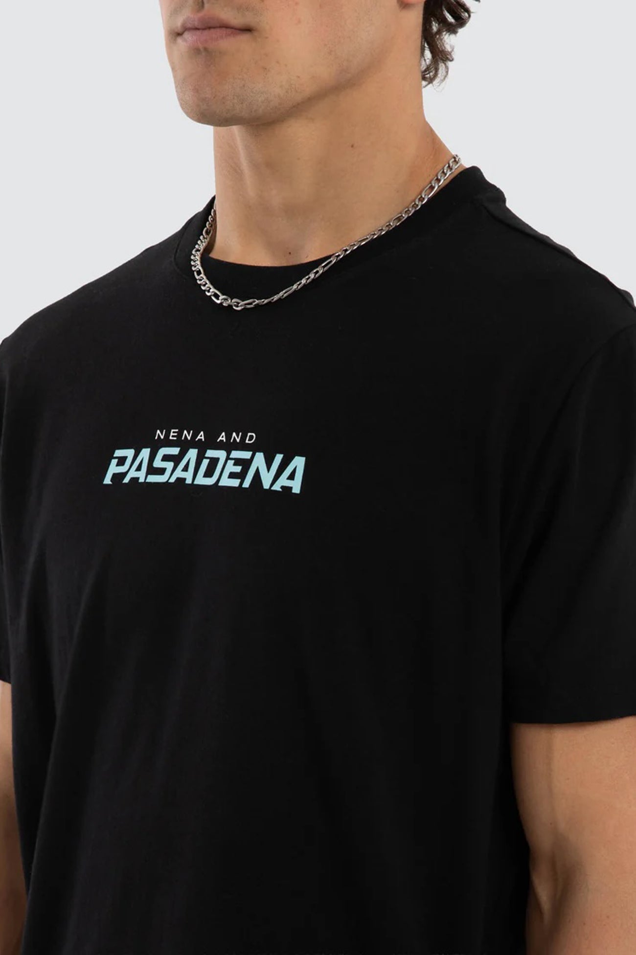System Dual Curved Tee Jet Black