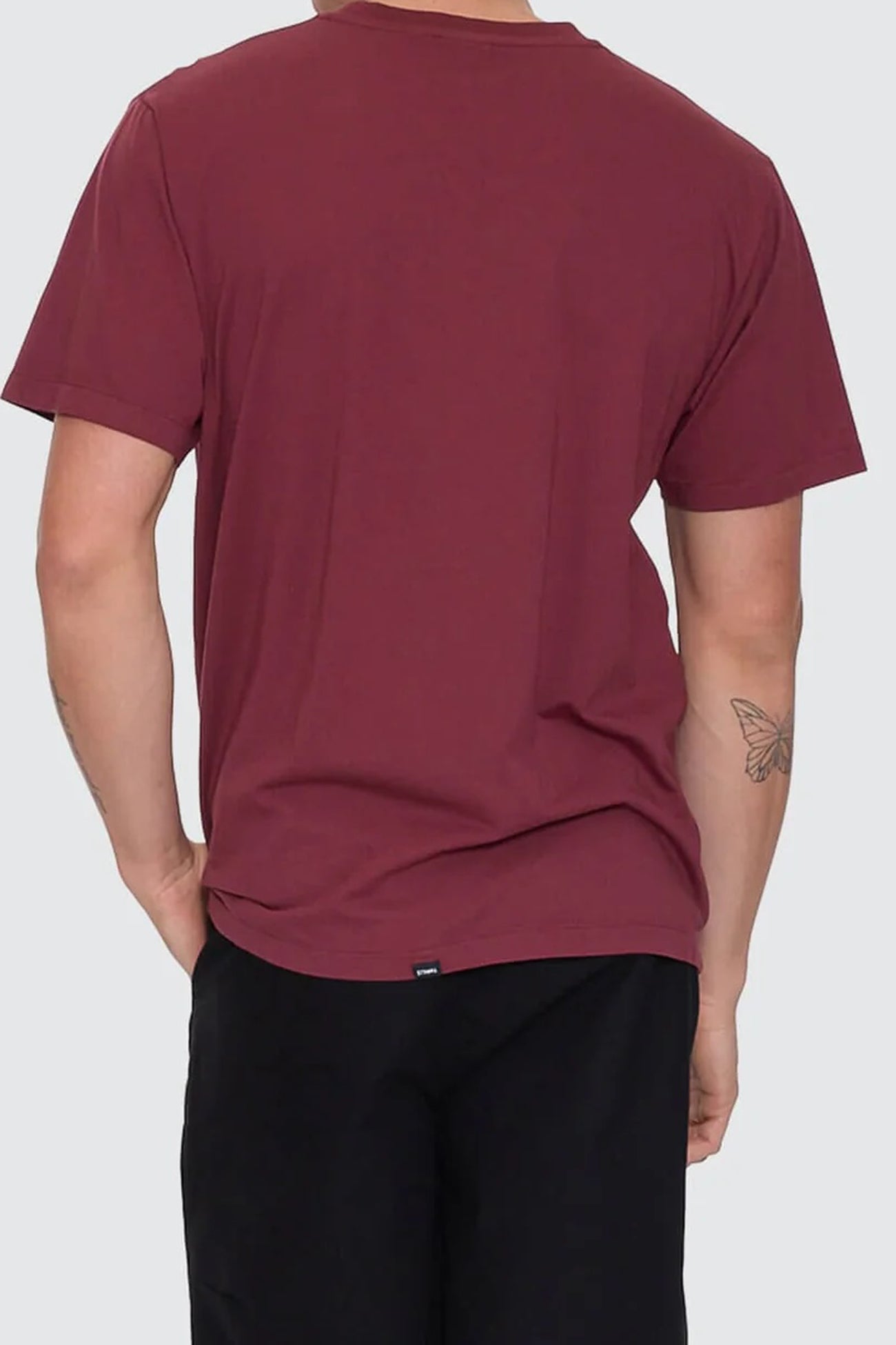 Minimal Thrills Merch Fit Tee New Maroon