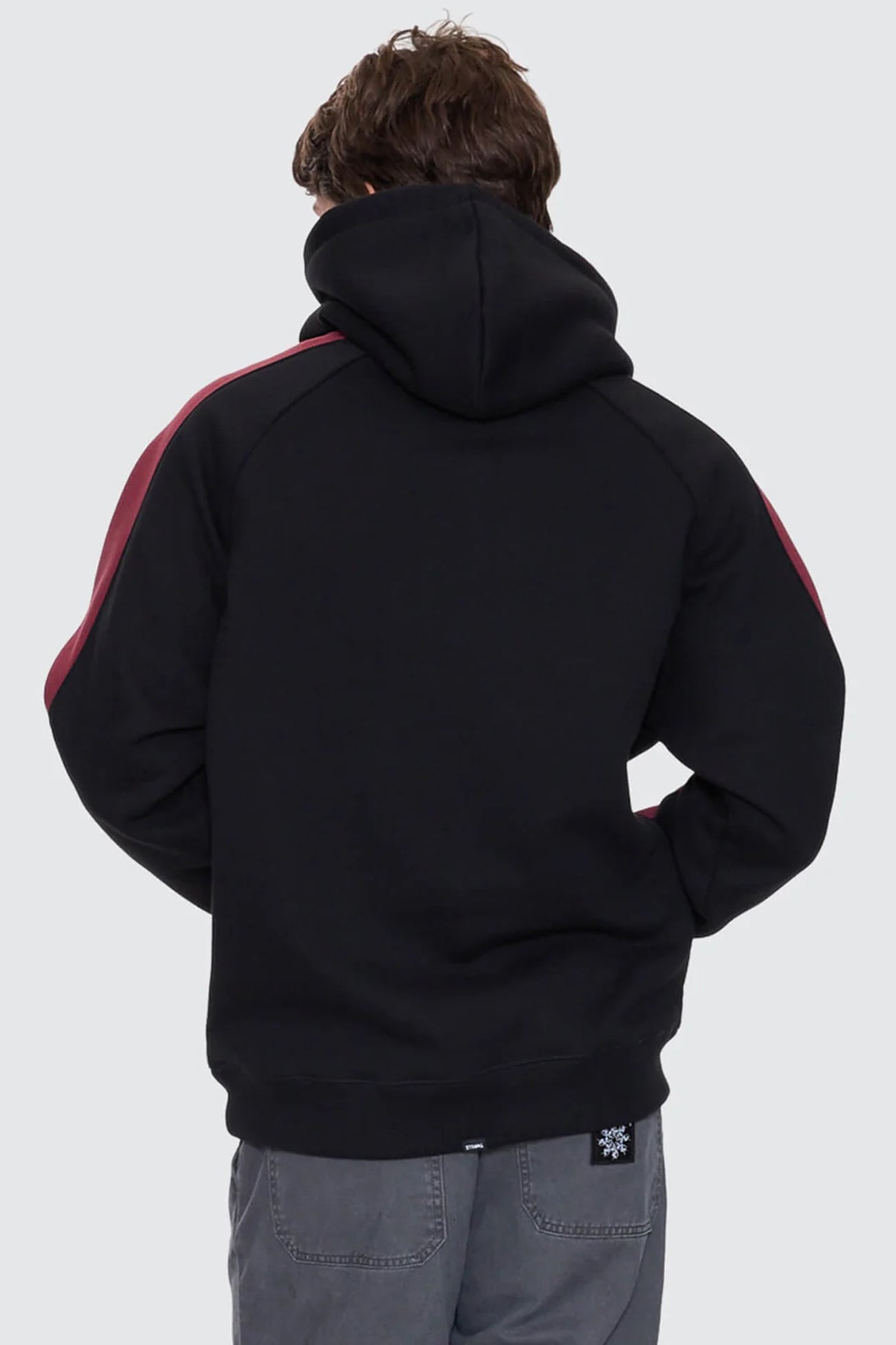 Spectral Raglan Panel Cropped Hood Black