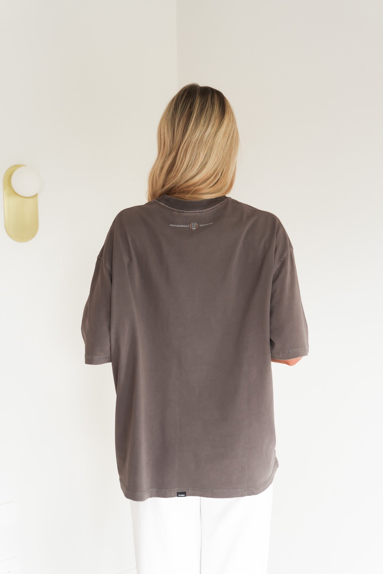 Take It Easy Oversized Tee Clay Smoke