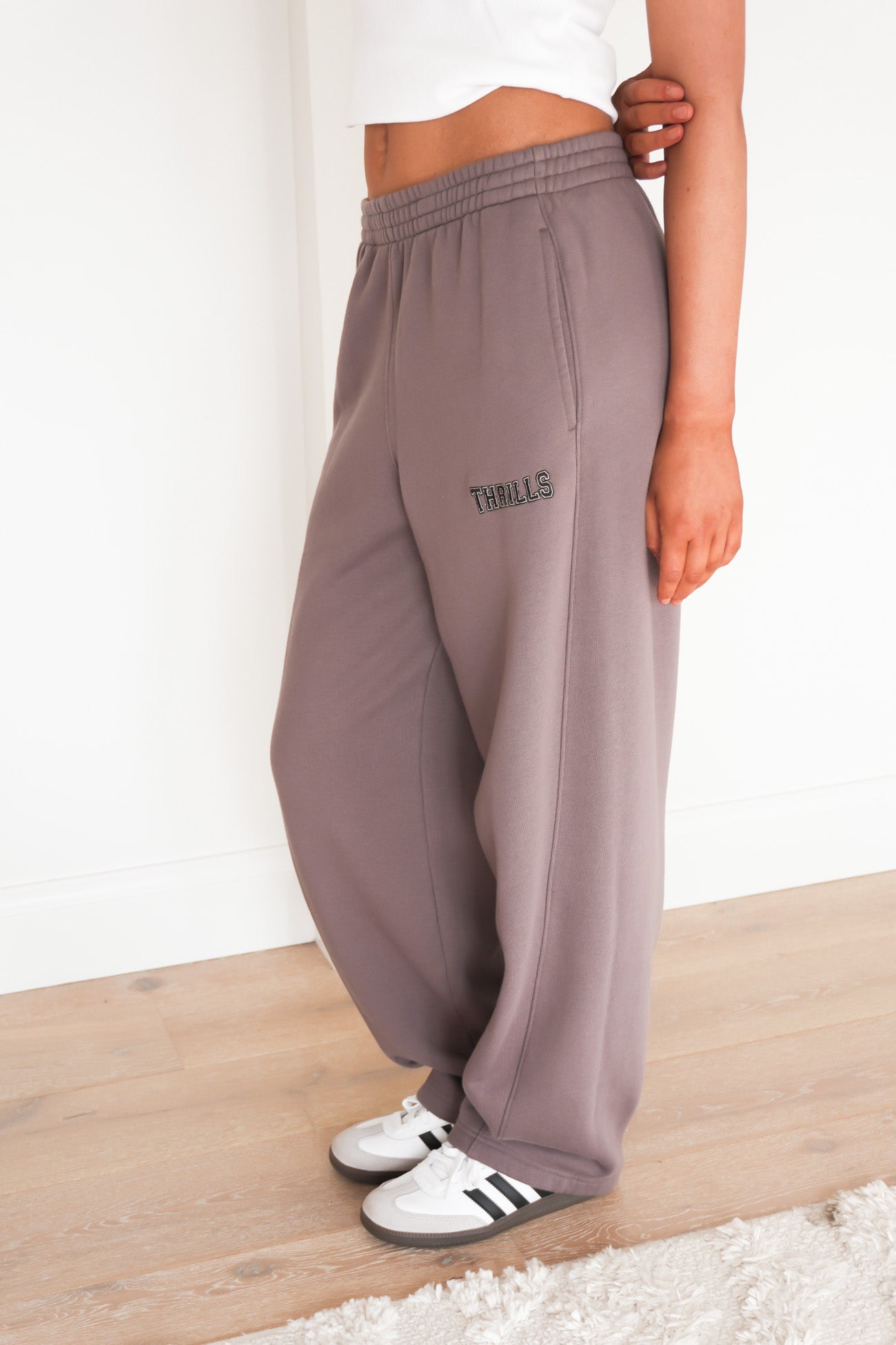 Take It Easy Track Pant Clay Smoke